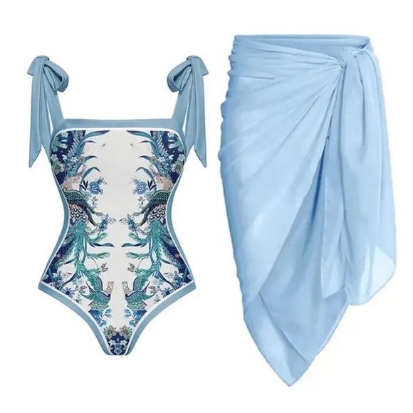 COPY - NWT - Hampton One Piece w/ Wrap Set - Picture 1 of 5